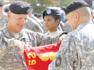 Post welcomes Patriot battalion